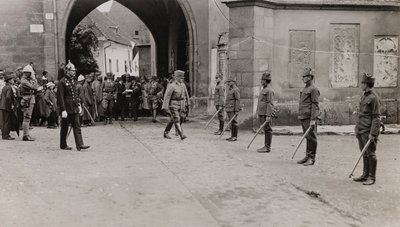 Album "Meine weltkriegs - Erinnerungen South-West Front (Carinthia, Italy, South Tyrol) 31/03/1915-12/11/1918 - Josef Zohles Wien": soldiers in Villach by Josef Zohles