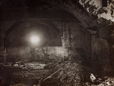 Album "Meine weltkriegs - Erinnerungen South-West Front (Carinthia, Italy, South Tyrol) 31/03/1915-12/11/1918 - Josef Zohles Wien": rubble of a factory by Josef Zohles