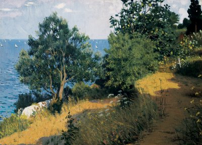 Vilassar Coast. Painting by Joan Llimona i Bruguera by Josep Llimona Bruguera