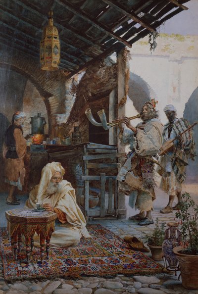 Nubian Musicians by Josep Tapiro Baro