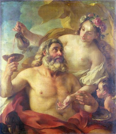 Jupiter, Hebe and Cupid by Joseph-Marie the Elder Vien