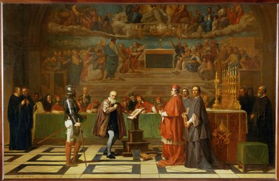 Galileo Galilei Before the Holy Office in the Vatican by Joseph-Nicolas Robert-Fleury