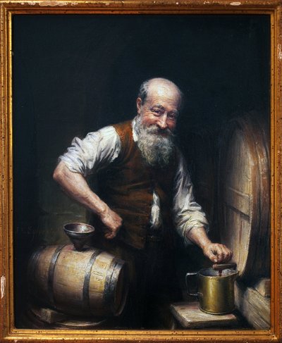 Winemaker in His Cellar by Joseph Noel Sylvestre