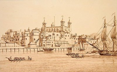 South View of the Tower of London, engraved by J.C. Stadler by Joseph (after) Farington