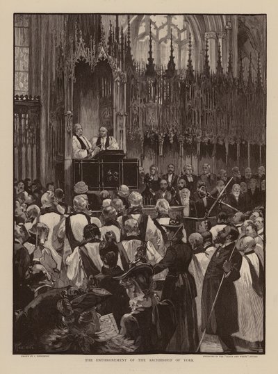 Enthronement of the Archbishop of York by Joseph (after) Finnemore