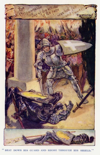Illustration for Sir Knight of the Splendid Way by Joseph (after) Finnemore