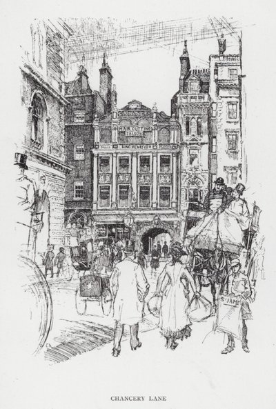 Chancery Lane by Joseph (after) Pennell