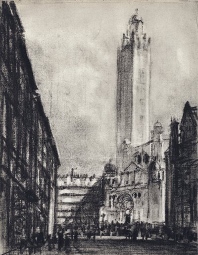 The Cathedral, Westminster by Joseph (after) Pennell
