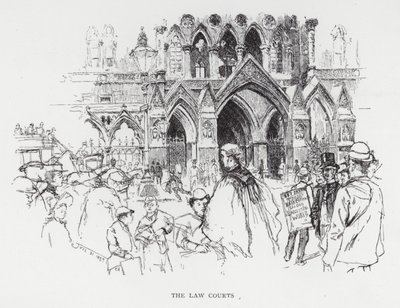 The Law Courts by Joseph (after) Pennell