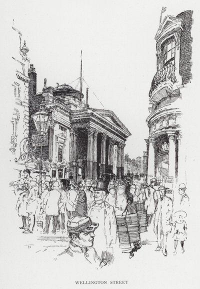 Wellington Street by Joseph (after) Pennell