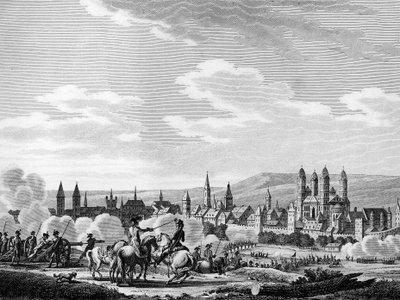 French Revolution and Prussian Anti-Revolutionary Movement: Capture of the City of Speyer in October 1792, Germany by Joseph (after) Swebach Desfontaines
