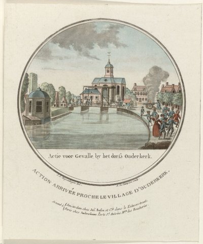 Attack at Ouderkerk aan de Amstel, 1787 by Joseph Alexandre Le Campion