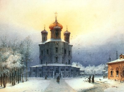 Donskoy Monastery by Joseph Andreas Weiss