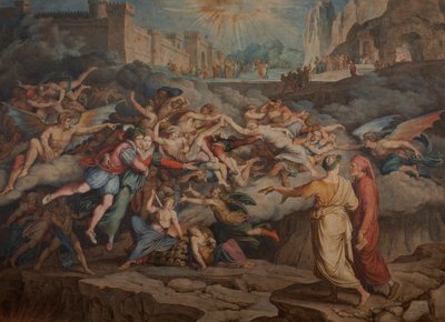 Dante and Virgil in the Second Circle of Hell by Joseph Anton Koch