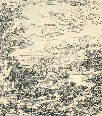Landscape with Rainbow, Late 18th-Early 19th Century by Joseph Anton Koch