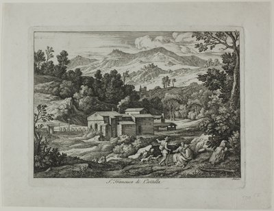 Monastery of San Francesco di Civitella in the Sabine Mountains by Joseph Anton Koch