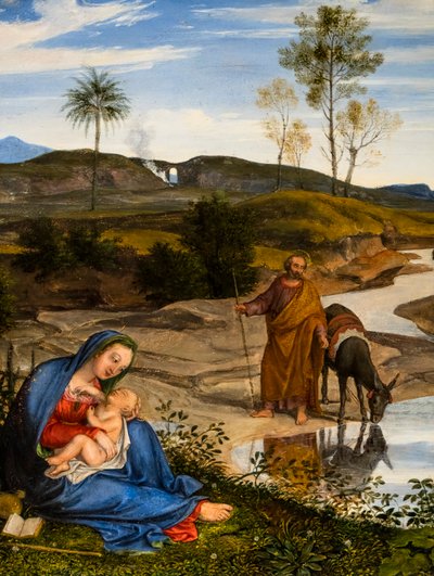 Rest During the Flight into Egypt, circa 1820-1825 by Joseph Anton Koch