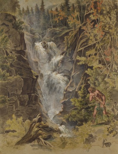 The Reichensbach Falls in Meiringen, 1792-93 by Joseph Anton Koch