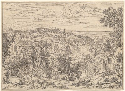 Tivoli and the Waterfalls with Shepherd Families by Joseph Anton Koch