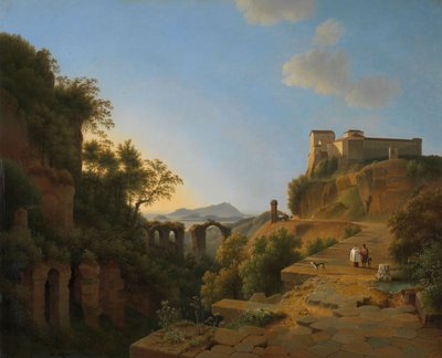 The Gulf of Naples with the Island of Ischia in the Distance by Joseph August Knip