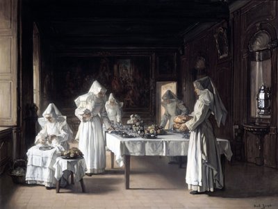 Lunchtime at the Hospice at Beaune by Joseph Bail