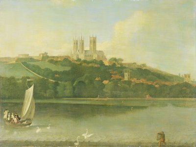 A View of the Cathedral and City of Lincoln from the River, c.1760 by Joseph Baker