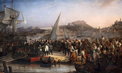 Napoleon leaving the island of Elba on February 26, 1815 by Joseph Beaume