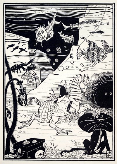 There was a great variety of tall, noble trees, loaded with marine fruit, such as lobsters by Joseph Benwell Clark