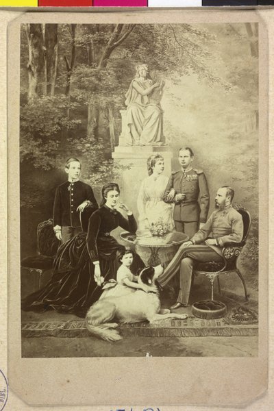 Emperor Franz Joseph I with Family by Joseph Bermann