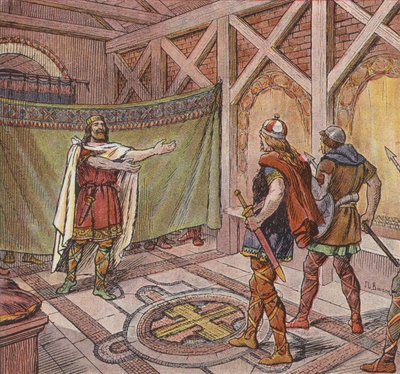 Chlothar I Sees the Feet of the Assassins Ordered to Kill Him by His Brother Theuderic by Joseph Beuzon