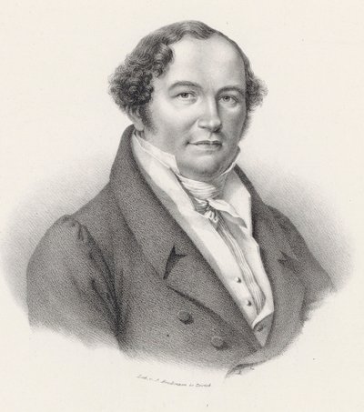 Portrait of the composer Conradin Kreutzer by Joseph Brodtmann