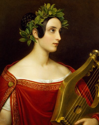 Lady Theresa Spence in Role of Sappho by Joseph Carl Stieler