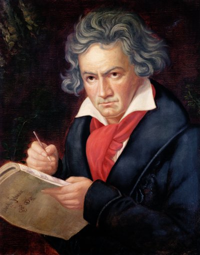 Ludwig van Beethoven Composing his 