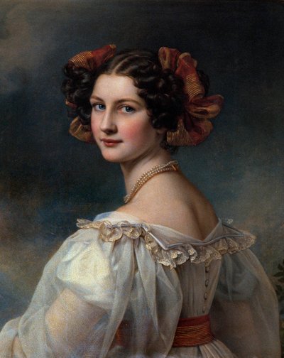 Portrait of Augustine. Painting by Joseph Karl Stieler (19th century) Munich, Chateau De Nymphenburg by Joseph Carl Stieler