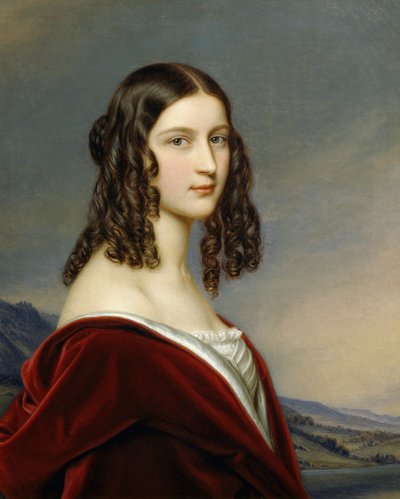 Portrait of Friederike Von Freiin Gumppenberg by Joseph Carl Stieler