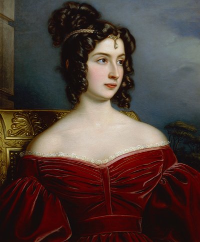 Portrait of Marchesa Marianna Florenzi by Joseph Carl Stieler
