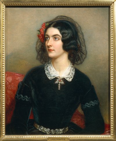 Portrait of Maria Dolores Elisa Gilbert, Known as Lola Montez by Joseph Carl Stieler