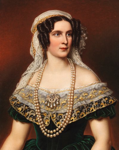 Portrait of Queen Therese of Bavaria by Joseph Carl Stieler