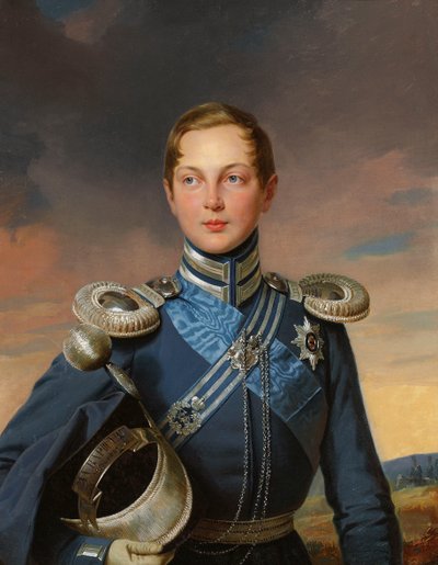 Portrait of Tsarevich Alexander Nikolaevich of Russia by Joseph Carl Stieler