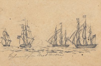 Destined for West Indies: Four Battleships by Joseph Cartwright