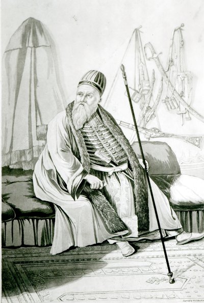 Portrait of Ali Pasha of Yannina, engraved by Robert Havell, 1822 by Joseph Cartwright