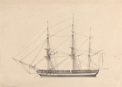 Side View of Single Barque by Joseph Cartwright