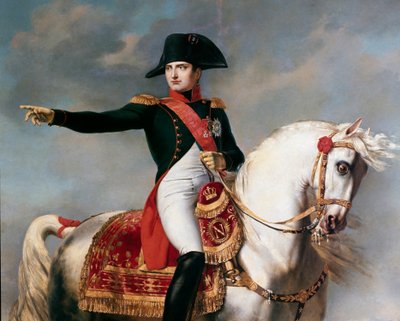 Napoleon on the Battlefield of Wagram (detail) by Joseph Chabord