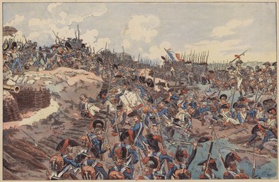 Battle of Jemappes, French Revolutionary Wars, 6 November 1792 by Joseph Charles (after) Beuzon