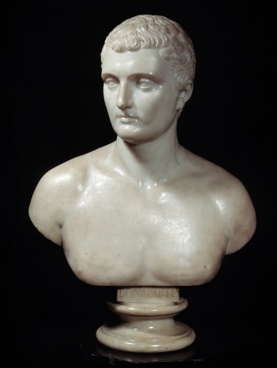 Bust of Charles Marie Bonaparte (1746-1785), father of Napoleon. Marble sculpture by Joseph Charles Marin (1759-1834) 19th century Paris, Thiers Foundation by Joseph Charles Marin