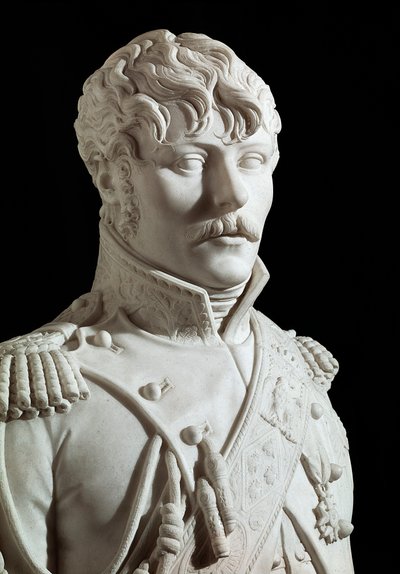 Eugene Rose de Beauharnais called Prince Eugene vice king of Italy then Duke of Leuchtenberg, adoptive son of Napoleon I Marble Sculpture by Joseph Chinard 1806 Versailles, castle museum by Joseph Chinard