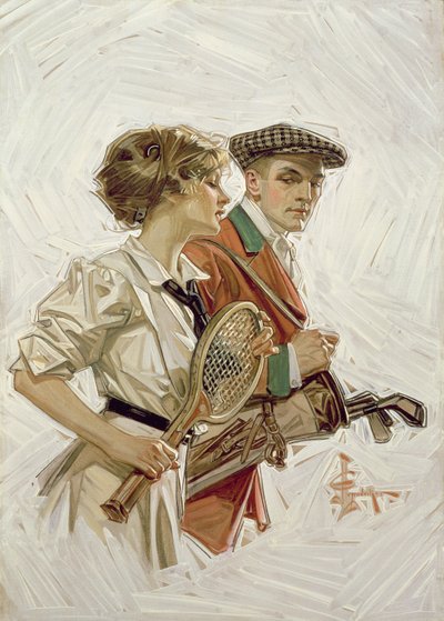 Golf or Tennis? by Joseph Christian Leyendecker