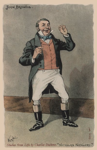 John Browdie, Nicholas Nickleby by Joseph Clayton  Clarke
