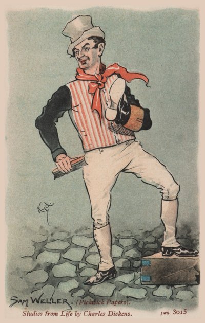 Sam Weller, Pickwick Papers by Joseph Clayton  Clarke