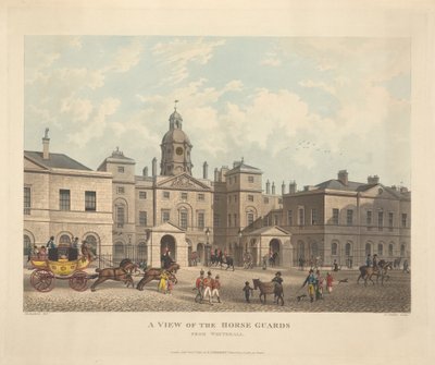 A View of Horse Guards from Whitehall by Joseph Constantine Stadler